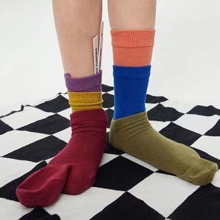 color block socks