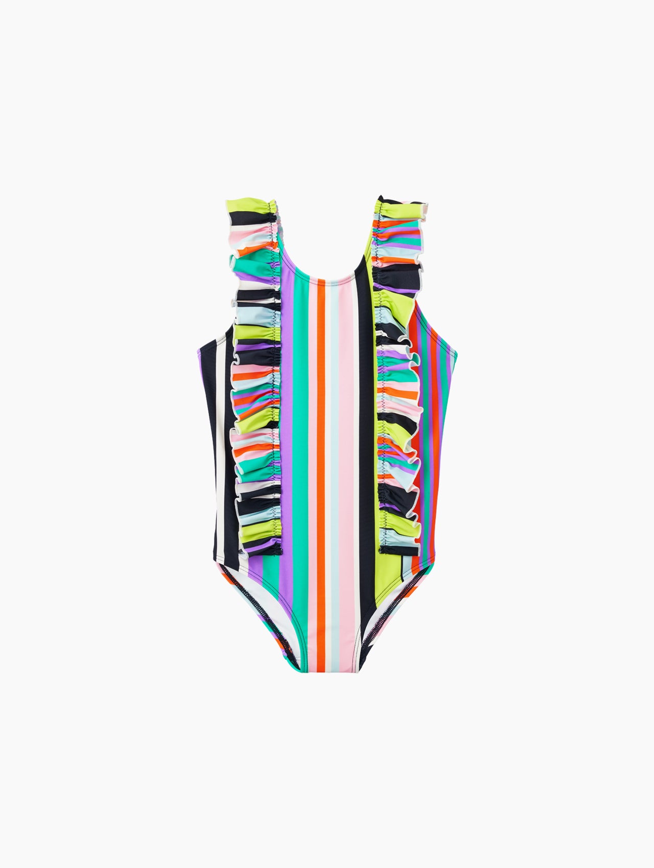 24SS One-Piece Swimsuit Holiday Stripes