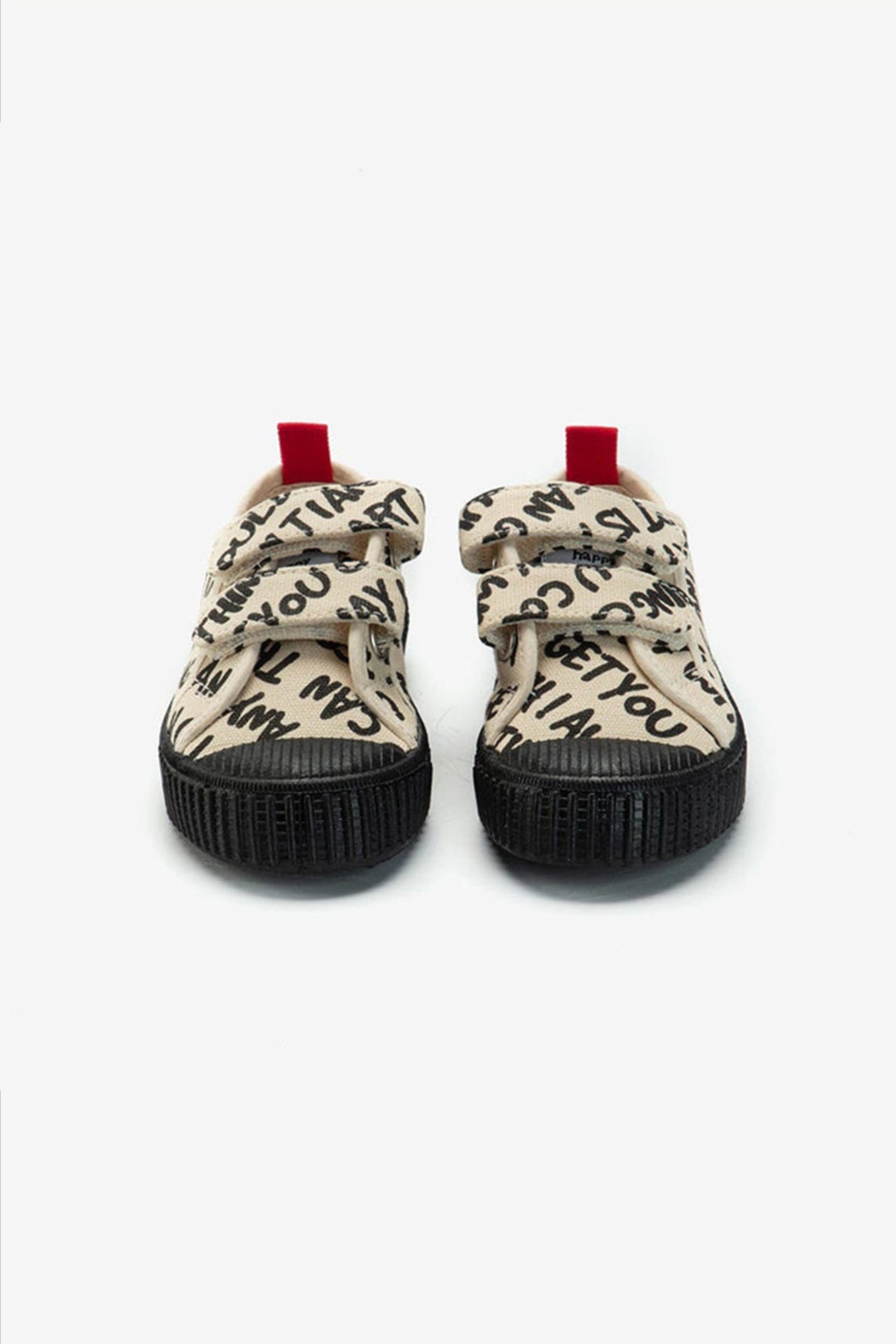 Letters Printed Velcro Canvas Shoes