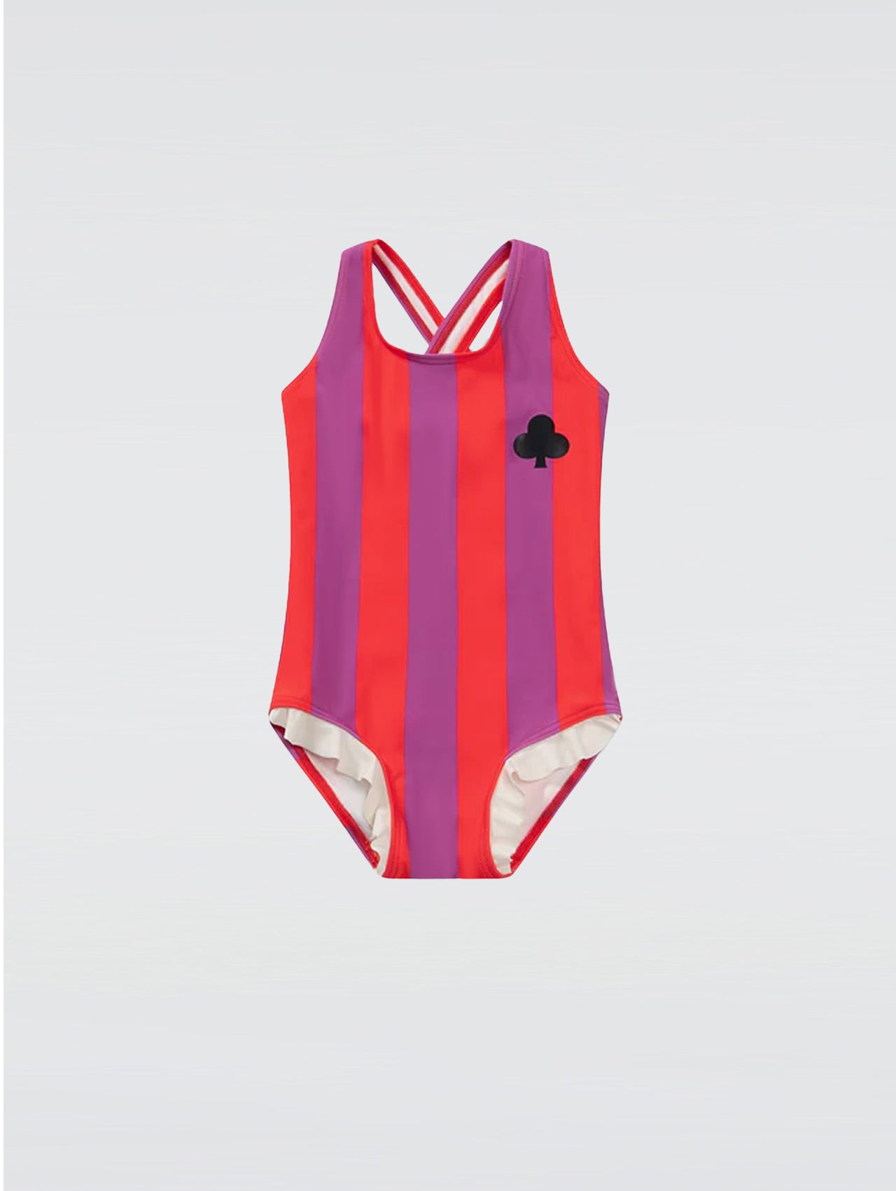 Color Block Striped One-Piece Swimsuit