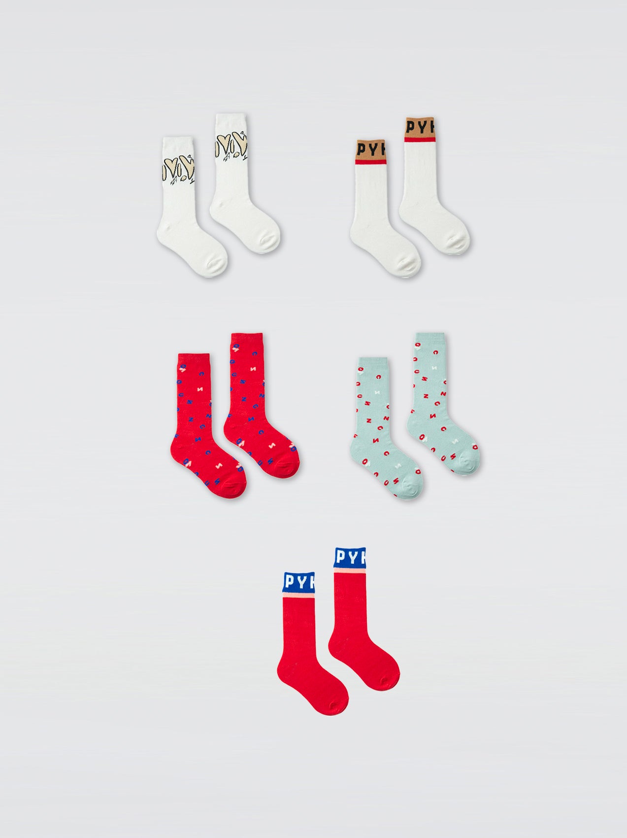Free Gift Printed Socks (Not Available Separately And Non-Refundable)