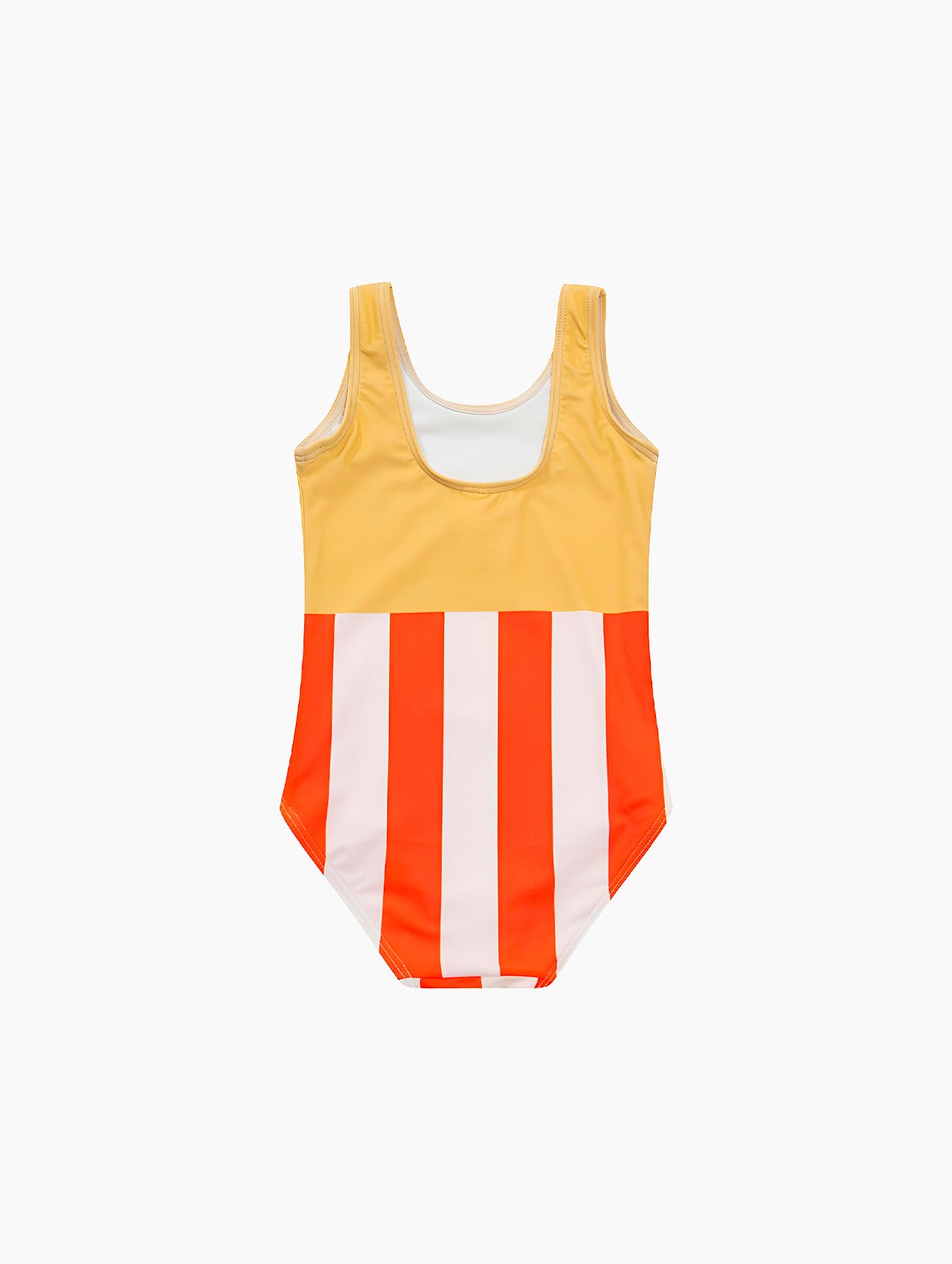 Color Block Striped One-Piece Swimsuit