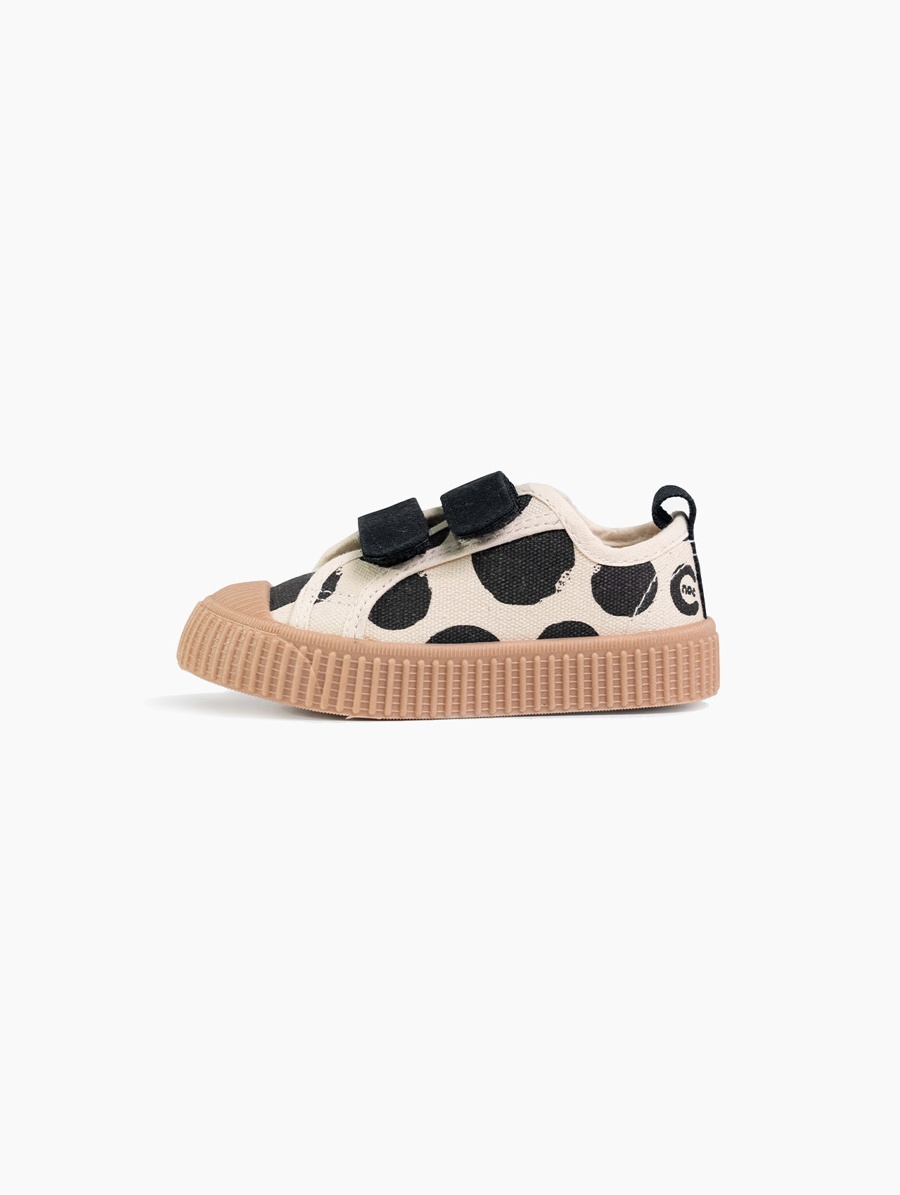 Polka Dot Velcro Canvas Shoes