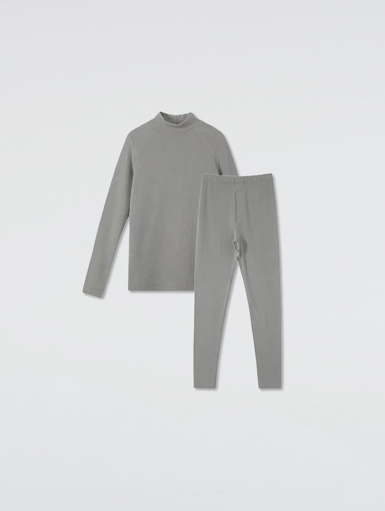 Children Self-Heating Velvet Semi-High Neck Suit