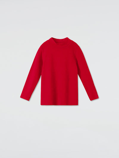 Self-Heating Velvet Semi-High Neck Top
