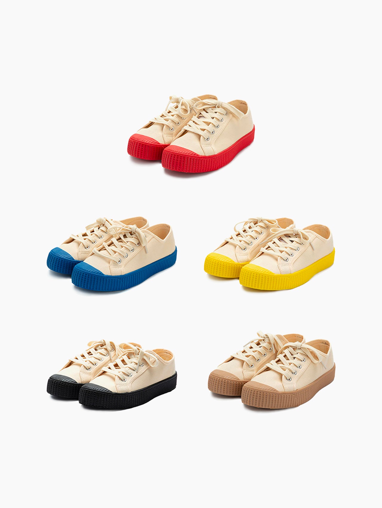 Adult Colorful Sole Canvas Sneaker