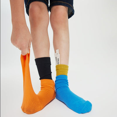 [Order To Get] Family Solid Color Mid Tube Socks