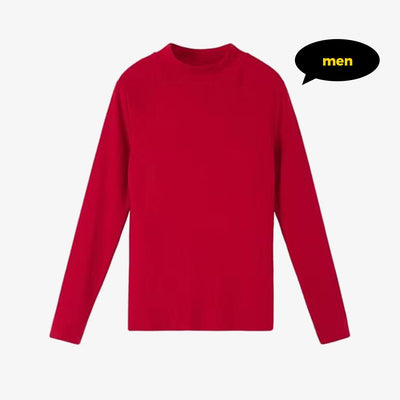 Self-Heating Velvet Semi-High Neck Top