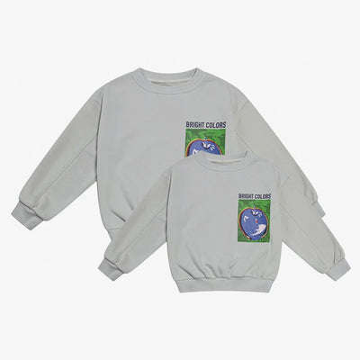 Apple Printed Sweatshirt
