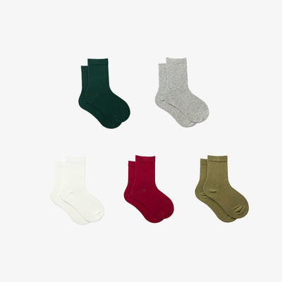 [Order To Get] Family Solid Color Mid Tube Socks